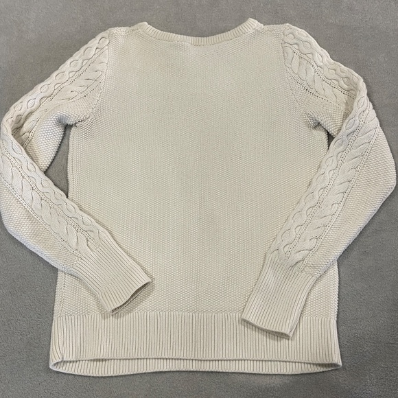 GAP Cable Knit Sweater Size Small Creamy White - Picture 4 of 10